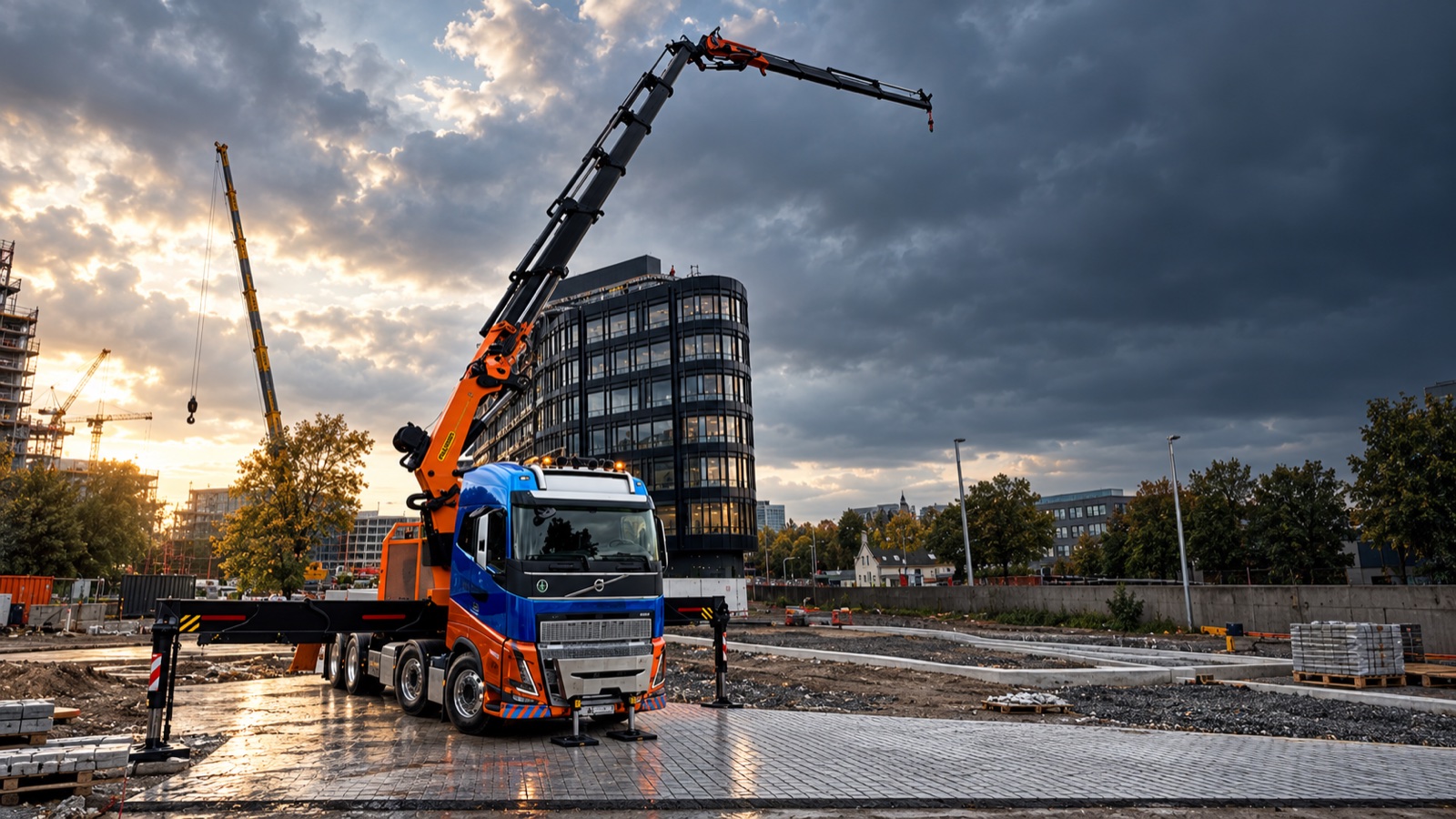 Volvo s hydraulickou rukou